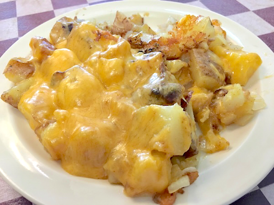 Home Fries with Cheddar Cheese & Onions from Chuck Wagon in Miami, Florida