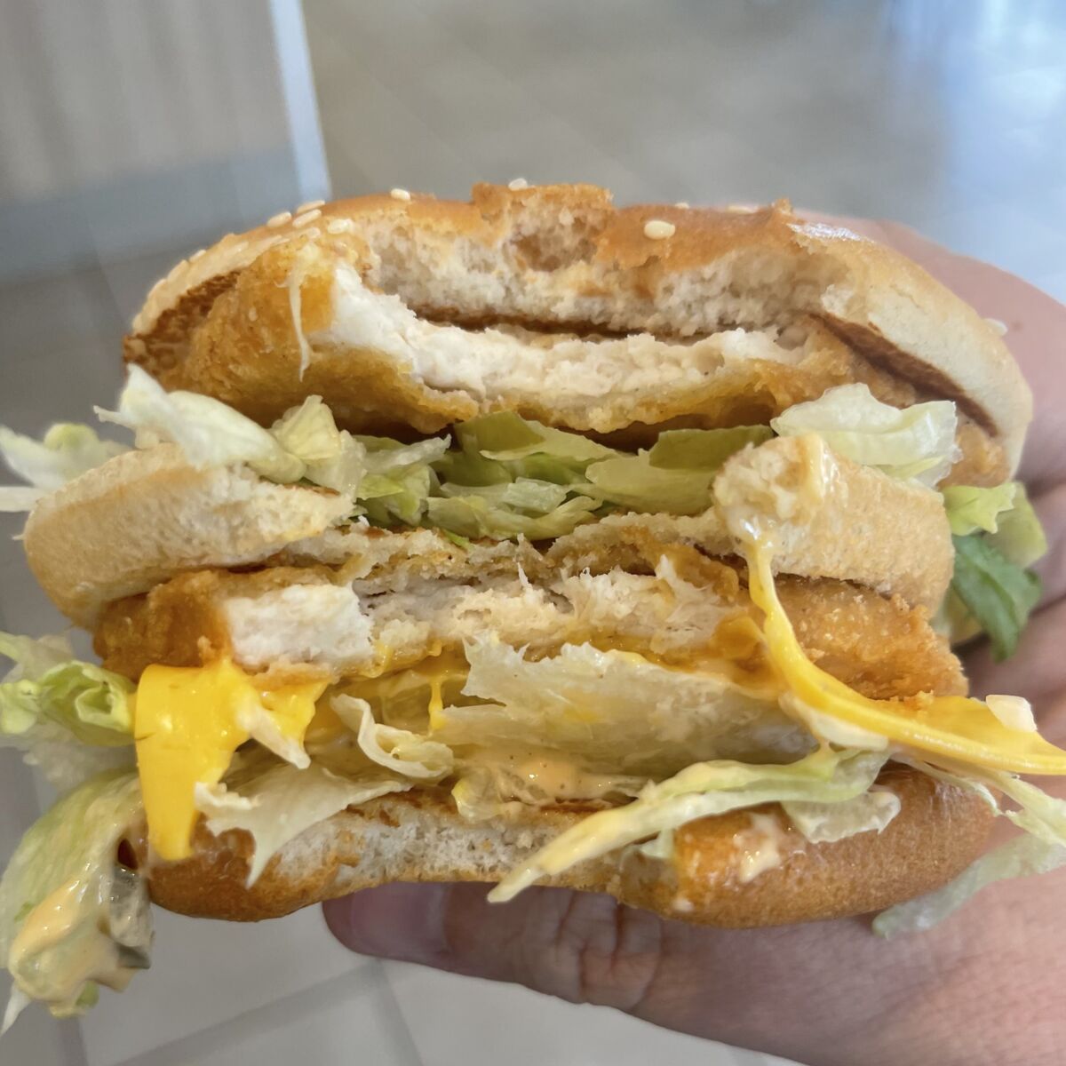 I Ate the McDonald's Chicken Big Mac • The Burger Beast