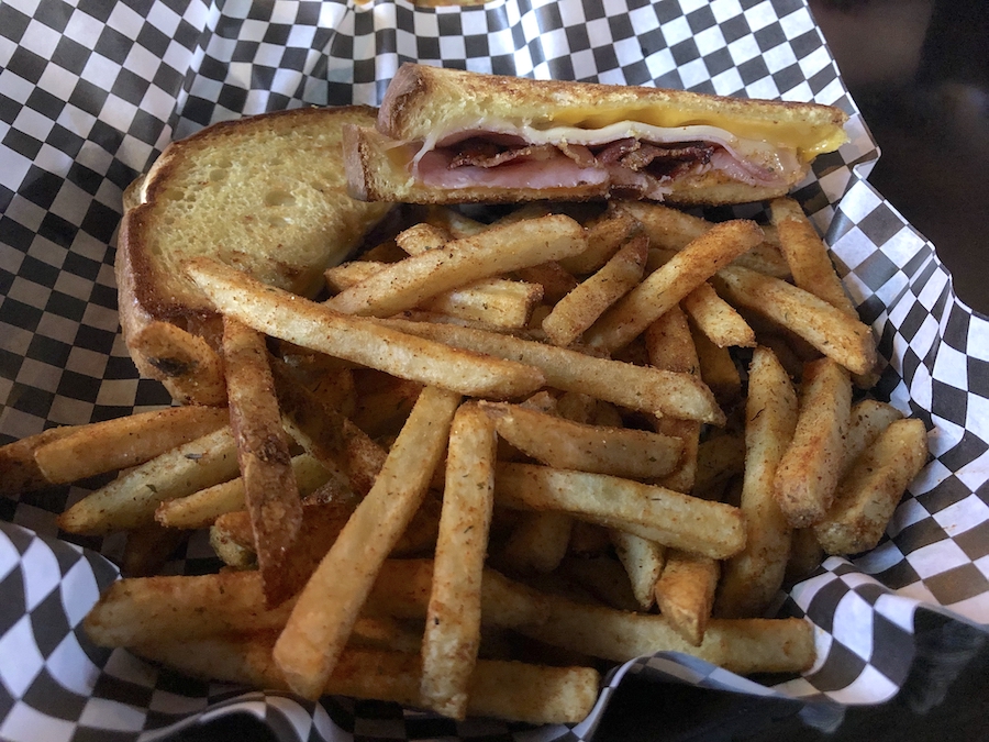 Grill Cheese with Bacon & Ham from Pastimes Pub & Grill in Columbus, Ohio