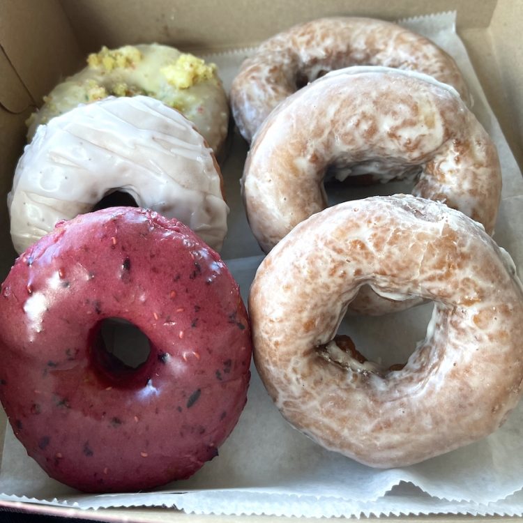 Box of Halo Donuts in Gainesville, Florida