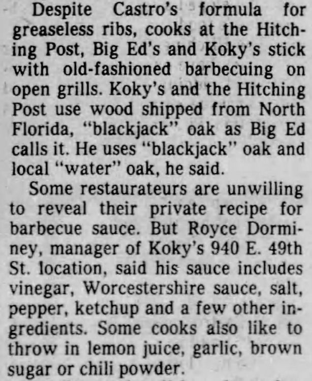 Koky's in the Miami Herald 3-15-81
