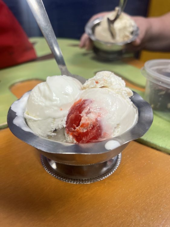 Strawberry Ice Cream from Sweet Dreams Ice Cream in Gainesville, Florida