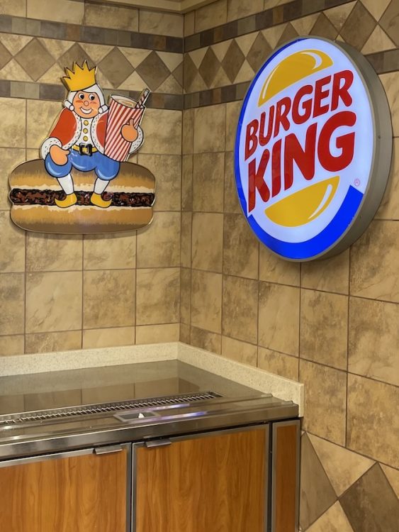 Original 1960s & 2000s Burger King signs at Burger King #17 in North Miami, Florida