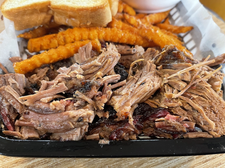 Chopped Brisket from Pearl Country Store & BBQ in Micanopy, Florida