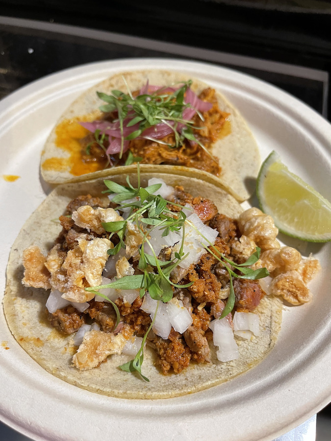 Al Pastor & Cochinita Pibil Tacos from Tacos El Machine Gon Food Truck