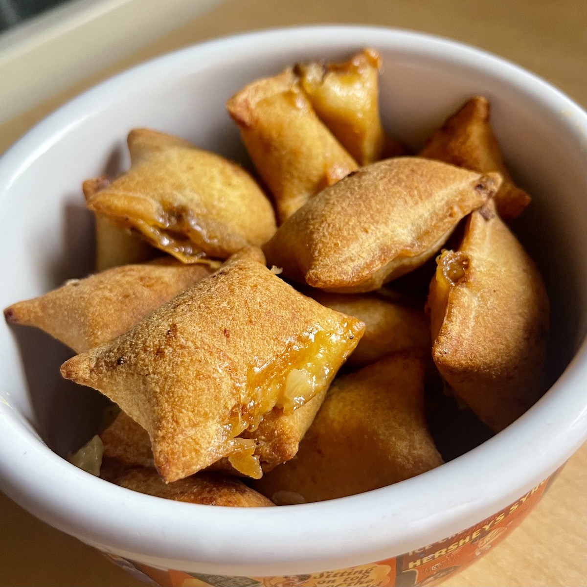 White Castle Cheeseburger Castle Bites in a Bowl