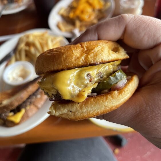 Cheese Slider from the Original Ranch House in Hialeah, Florida