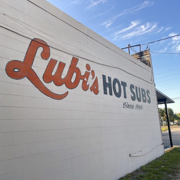 Lubi's Hot Subs Wall in Jacksonville, Florida