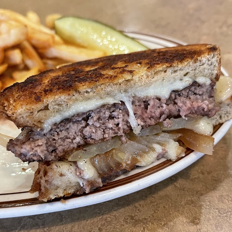 Patty Melt from Peter Pan Diner in Oakland Park, Florida