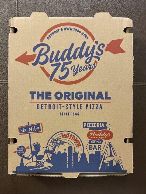 Buddy's Pizza Box from Detroit, Michigan