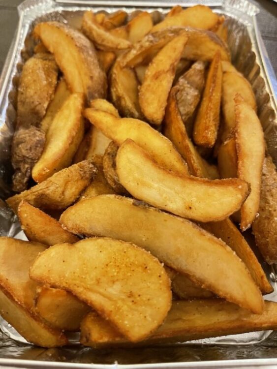 Seasoned Wedge-cut Fries from Buddy's Pizza in Detroit, Michigan