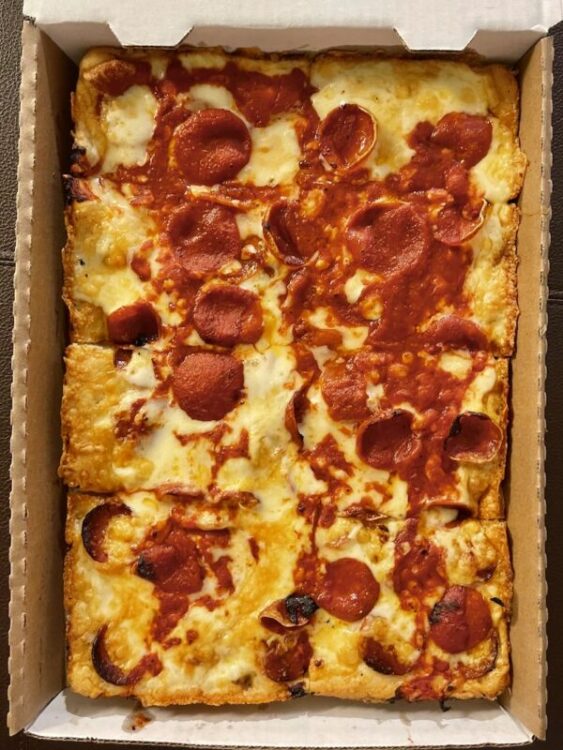 Pepperoni Pizza from Buddy's Pizza in Detroit, Michigan