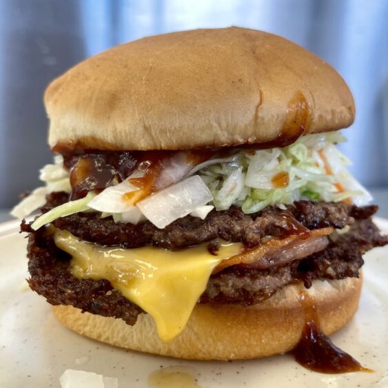 The Jumbo Burger from Gordon's Stoplight in Crystal City, Missouri