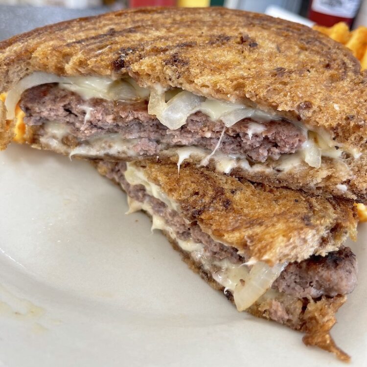 Patty Melt from Lumpy's Cafe in Cambridge City, Indiana