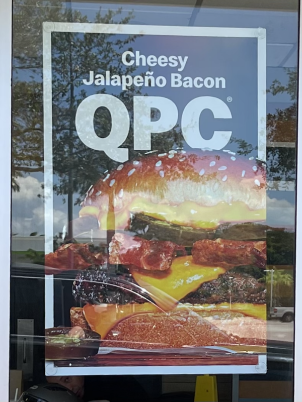 McDonald's Cheesy Jalapeño Bacon QPC Window Poster