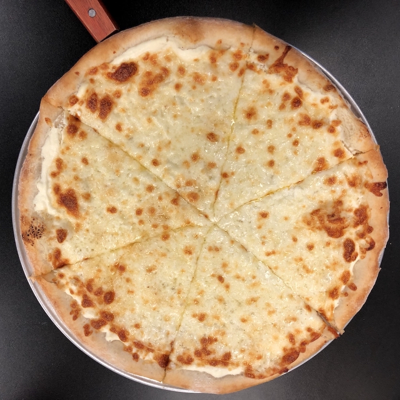 White Pizza from Pina's Pizza in Kendall, Florida