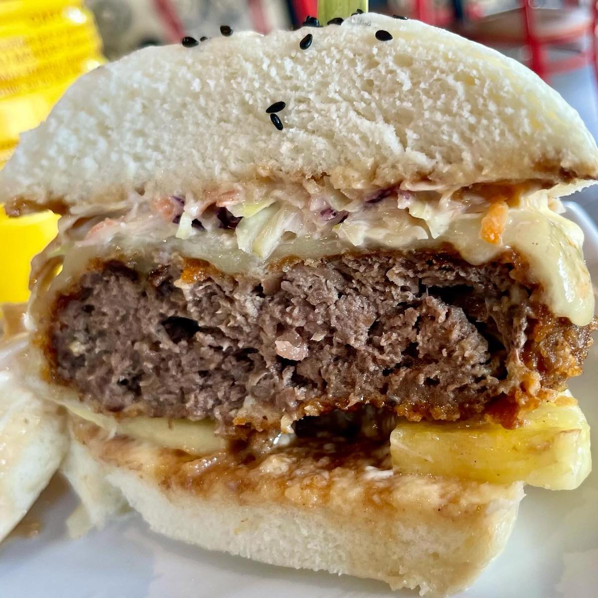 The Katsu Burger from Temple Street Eatery in Fort Lauderdale, Florida