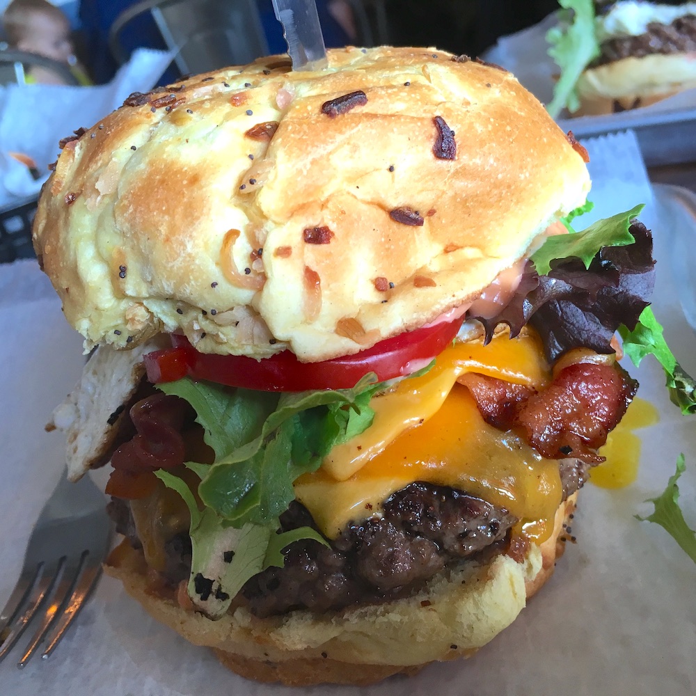 Mondragon Burger from Tucker Duke's Lunchbox in Boca Raton, Florida