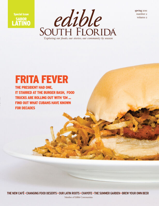 edible South Florida "Frita Fever" cover story by Burger Beast