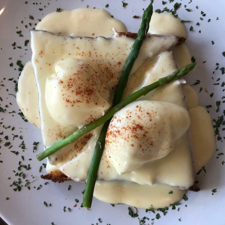 Eggs Benedict from Bonjour Bakery in Kendall, Florida