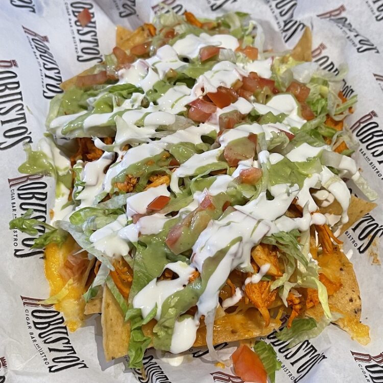 Chicken Nachos from Robusto's Cigar Bar and Bistro in Sterling Heights, Michigan