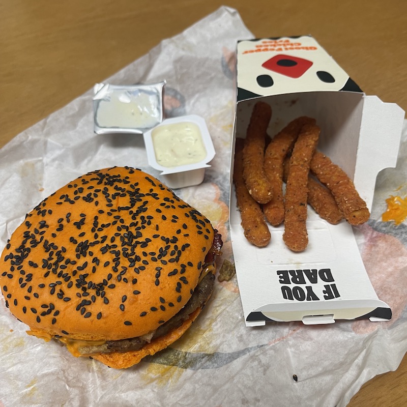 Burger King Ghost Pepper Whopper and Ghost Pepper Chicken Fries