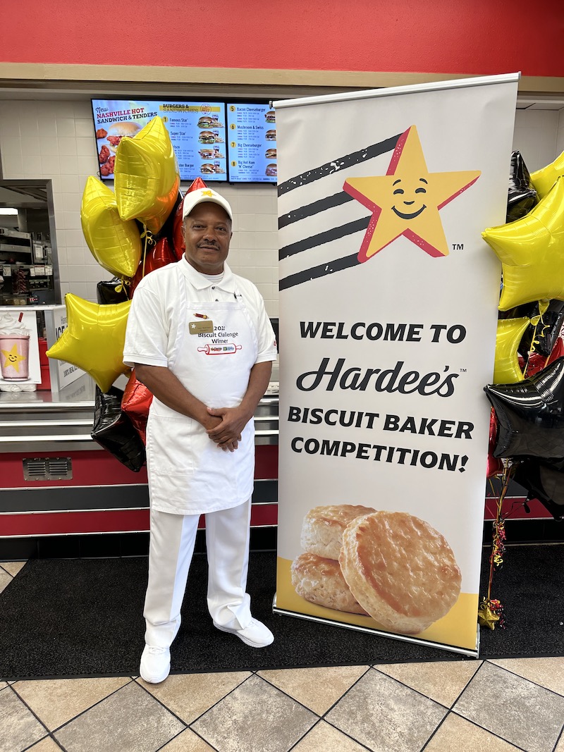 Hardee's Biscuit Champion Tony Robinson