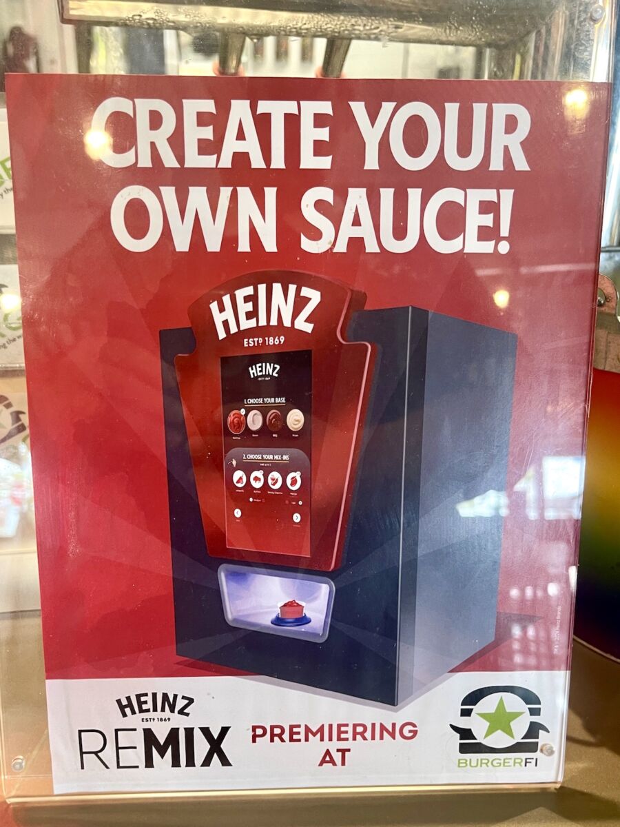 The HEINZ REMIX Tabletop Sign