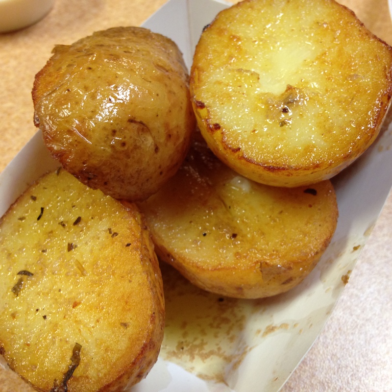 Garlic Roasted Potatoes from La Brasa Grill in Miami, Florida
