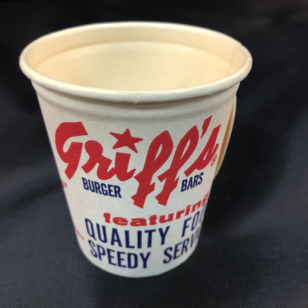 Griff's Burger Bar Coffee Cup from the Burger Museum Collection