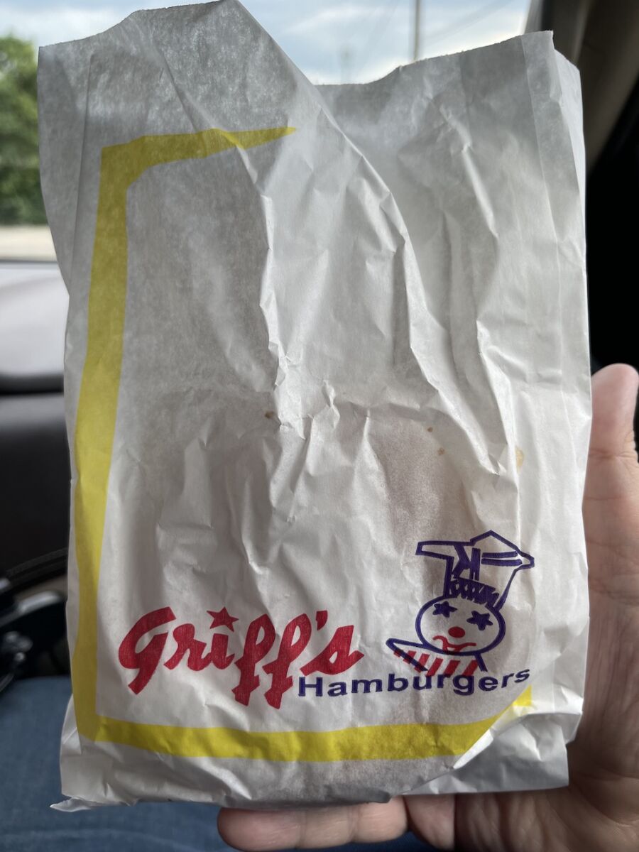 Hamburger Sack from Griff's Hamburgers in Scott, Louisiana