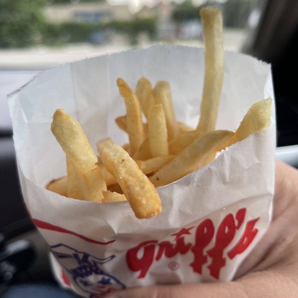 Fries from Griff's Hamburgers in Scott, Louisiana
