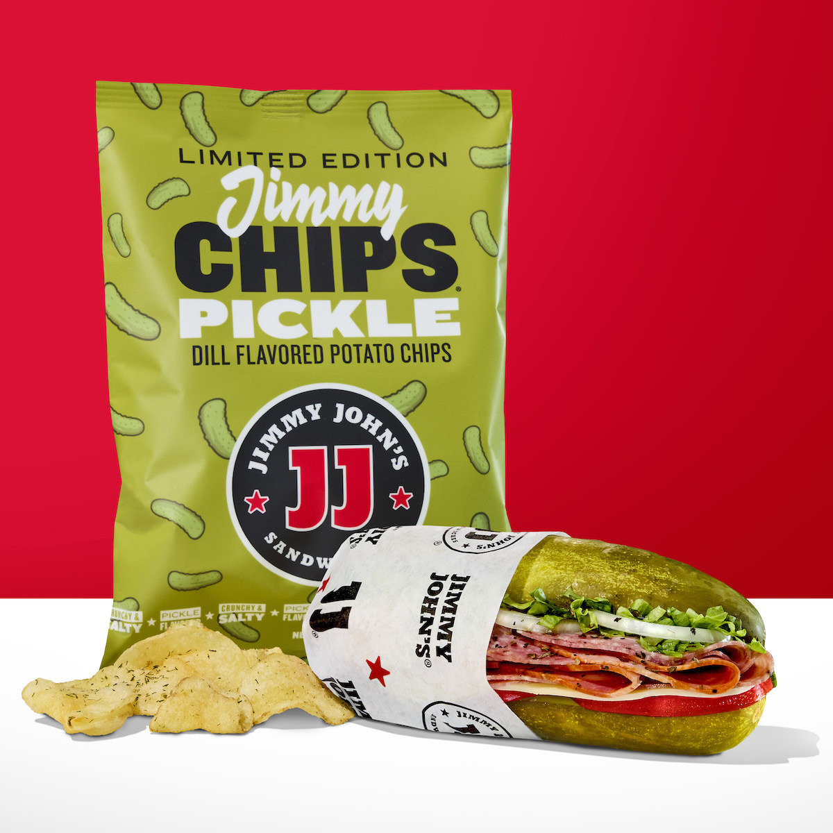 Jimmy John's Vito Picklewich with Pickle Chips