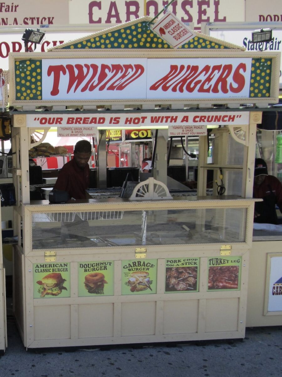 Twisted Burgers Stand at the Miami-Dade County Fair & Exposition