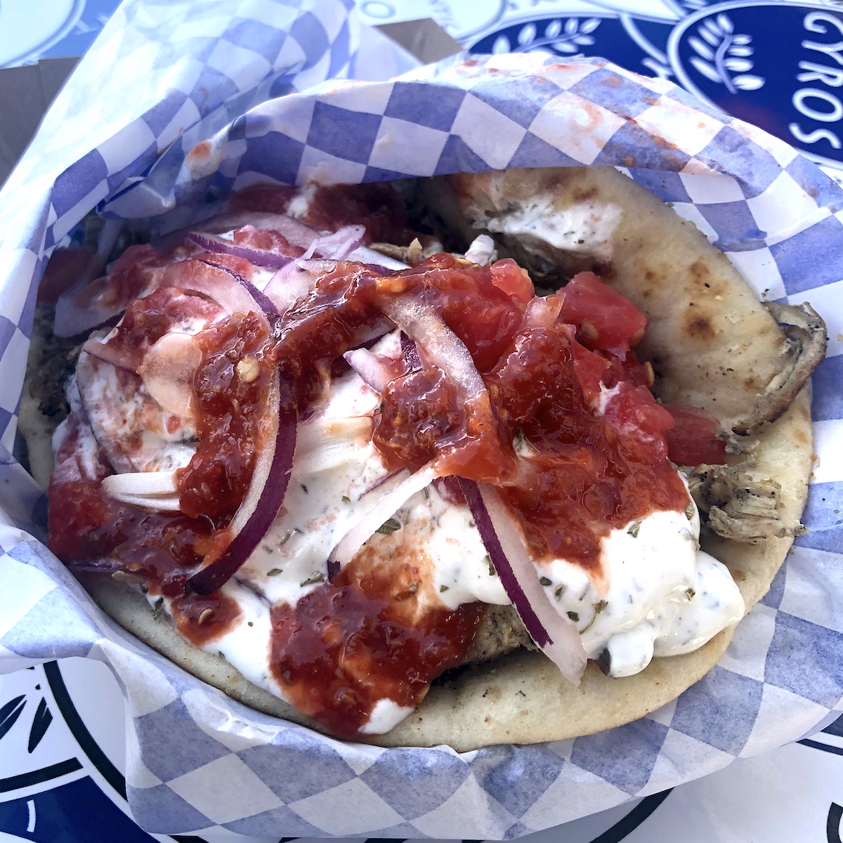 Gyro from the Authentic Gyros Food Truck