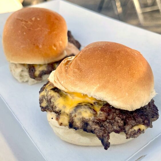 Cheese Sliders from Between Two Buns Food Truck