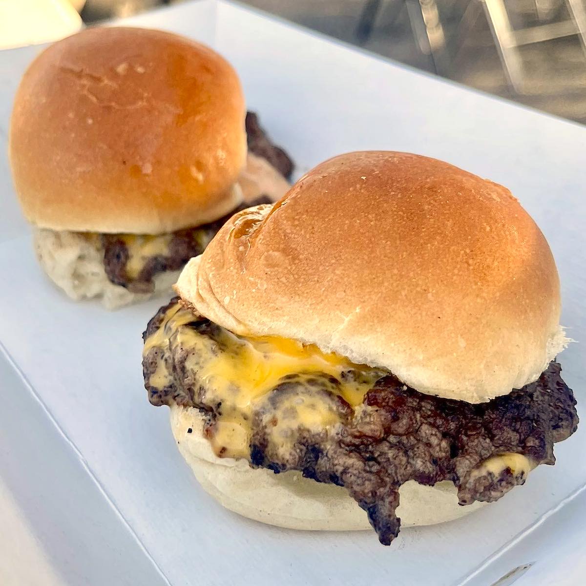 Cheese Sliders from Between Two Buns Food Trucks