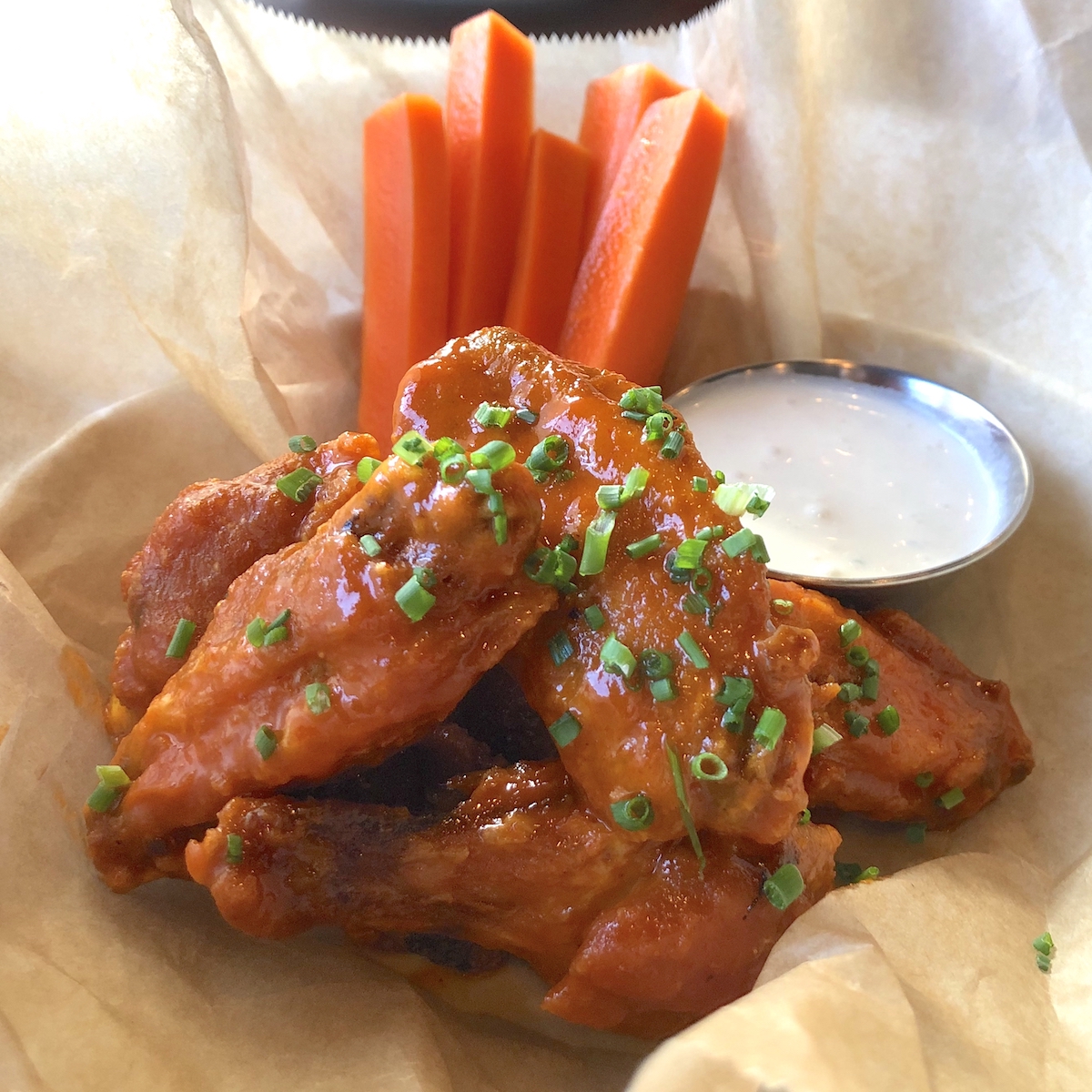 Buffalo Wings from Grails Miami in Wynwood, Florida