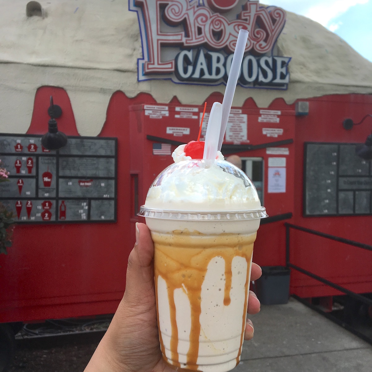 Heath Bar Shake from The Frosty Caboose in Chamblee, Georgia