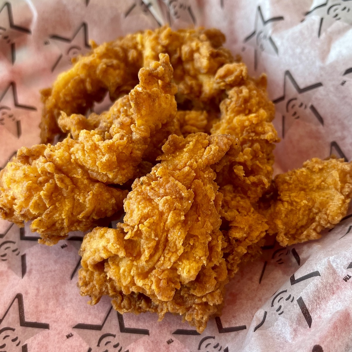 Hand-breaded Chicken Tenders from Carl's Jr. in Doral, Florida