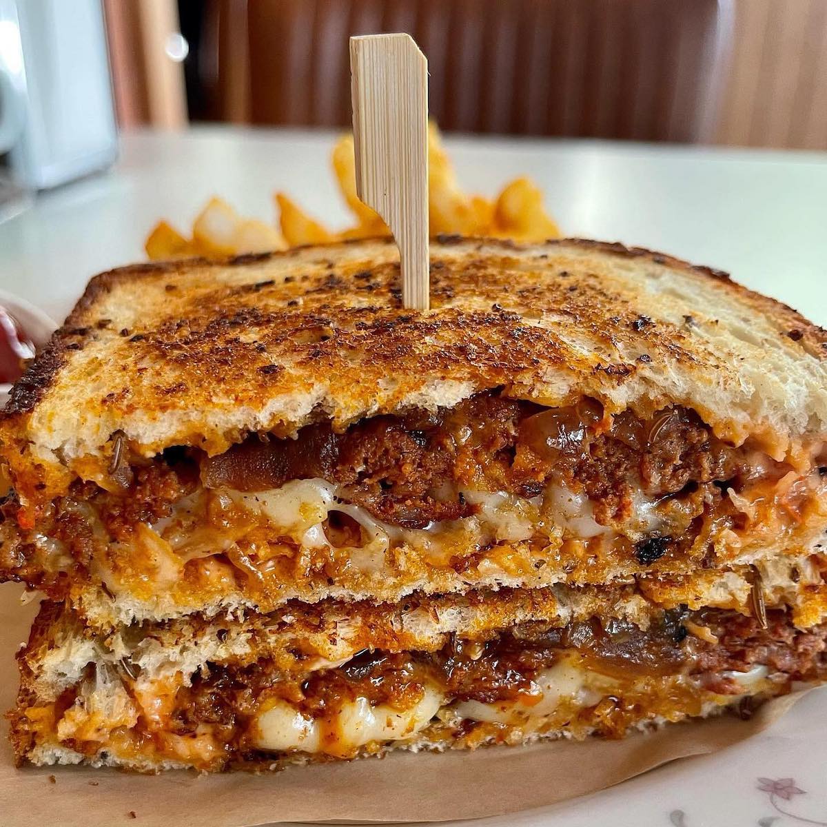Frita Patty Melt from Chug's Diner in Coconut Grove, Florida