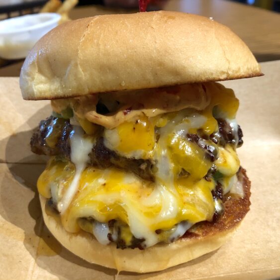 Diablo Burger from Jimmy Hula's in Port Orange, Florida