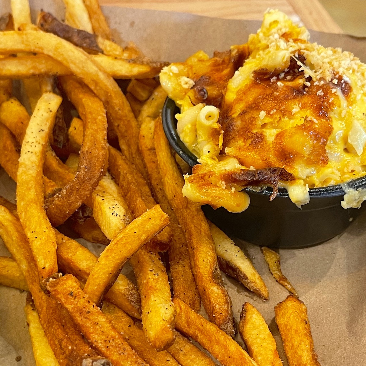 Fresh Cut Fries and Mac-N-Cheese from Mission BBQ in Doral, Florida