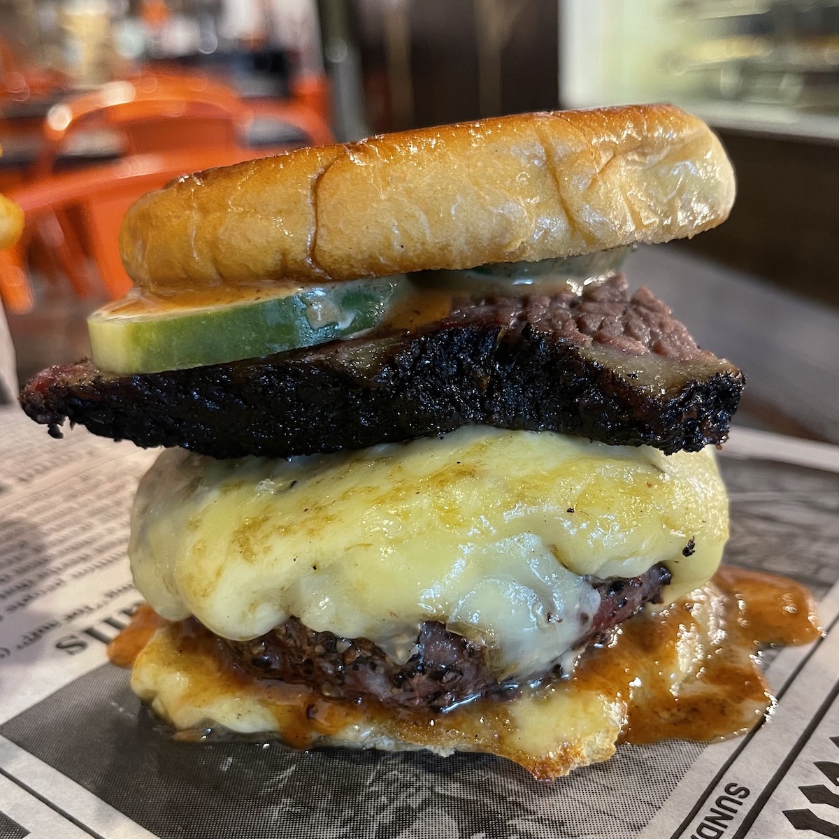 Brisket Burger from Smoke and Dough in West Kendall, Florida