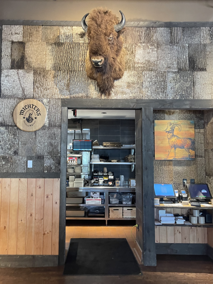 Bison Head at Twin Peaks Restaurant in Doral, Florida