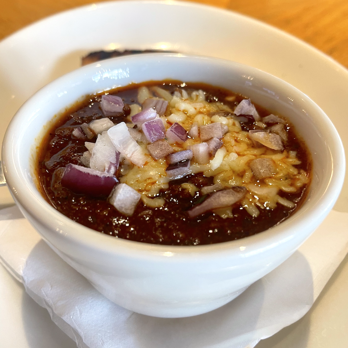 Brisket Chili from Twin Peaks Restaurant in Doral, Florida