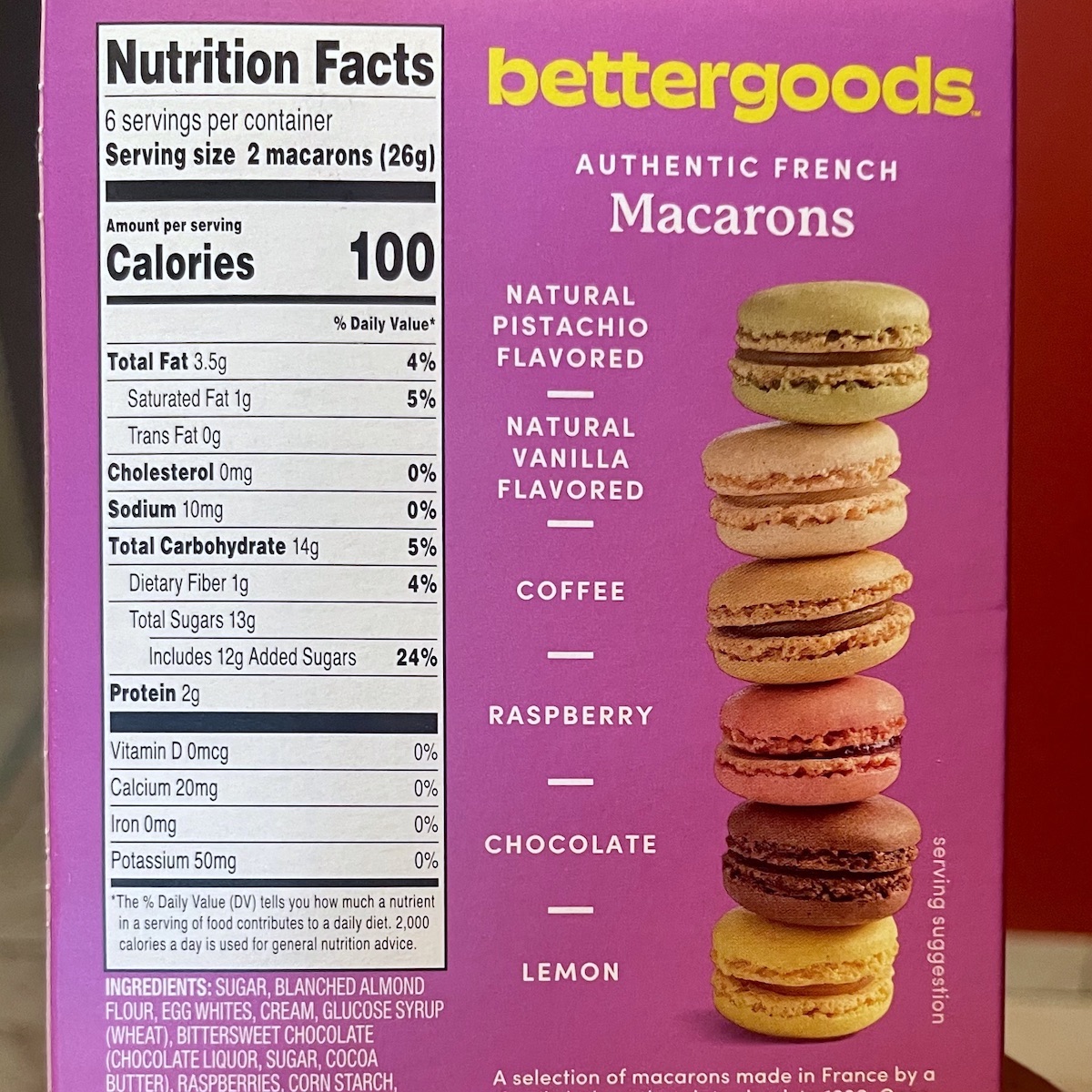 bettergoods Macaron Flavors
