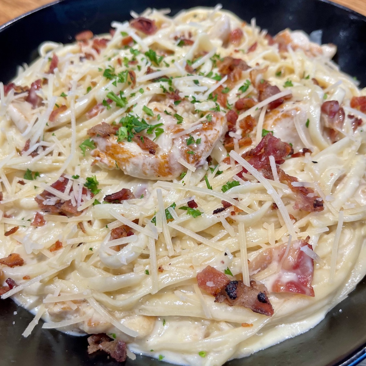 Pasta Carbonara from Latin Cafe 2000 in Miami, Florida