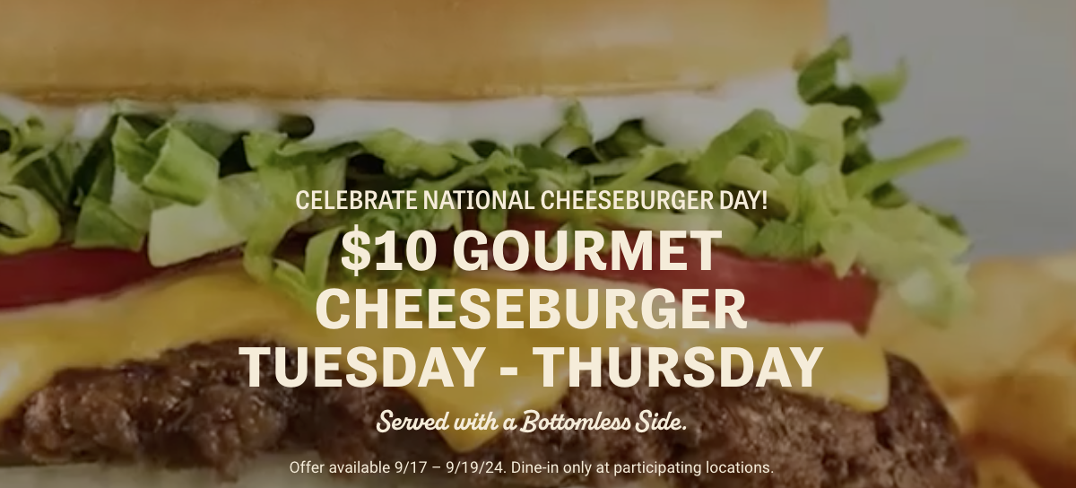 National Cheeseburger Day 2024 Wednesday, September 18th • The Burger