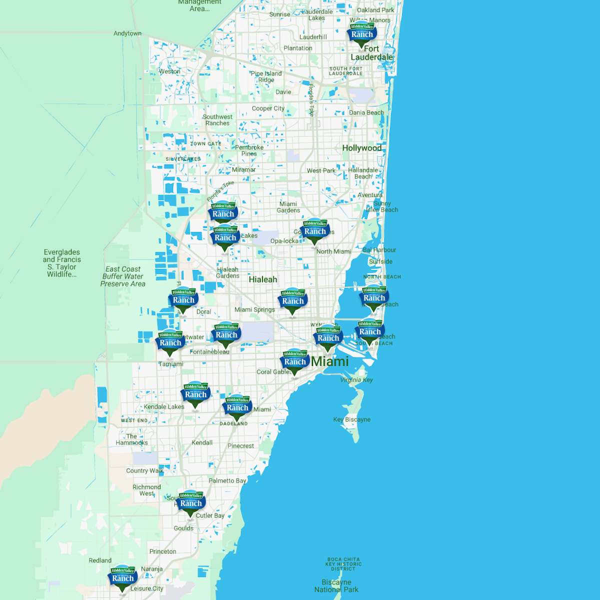 Burger King Hidden Valley Ranch South Florida Locations